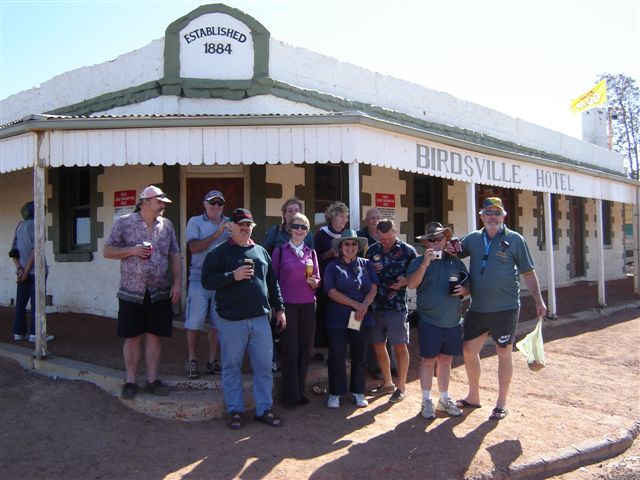 Barney and Friends outside the Birdsville Hotel